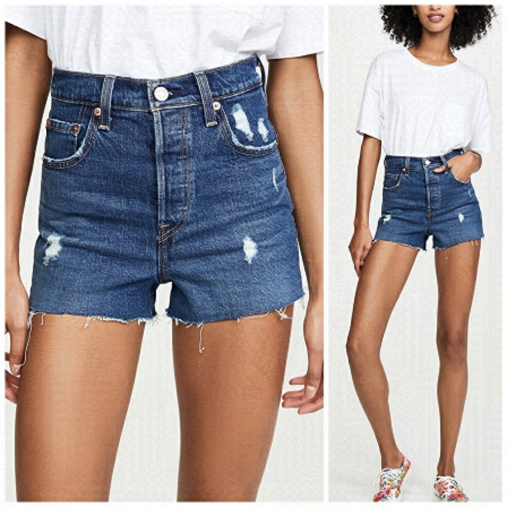 NEW Levi’s Ribcage Cutoff Distressed Jean Shorts